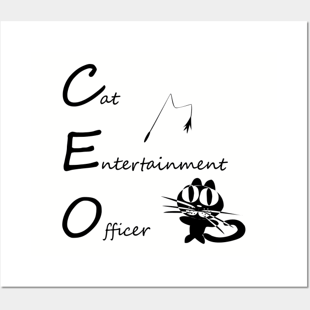 Cat Entertainment Officer Wall Art by EversweetStudio